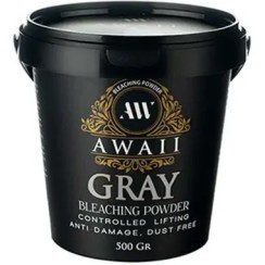 تصویر پودر دکلره خاکستری 500 گرم آوایی Acoustic gray color powder weighing 500 grams