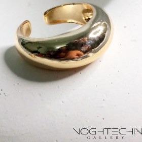 تصویر حلقه یونیسکس برند فشن مدل مینیمال رنگ ثابت Fashion brand unisex ring, minimal model, fixed color