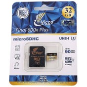 تصویر رم میکرو ۳۲ گیگ ویکومن Vicco Final U3 90MB/s بدون خشاب Viccoman microSD Class 10 UHS-I 90MB/s 600X 32GB Memory