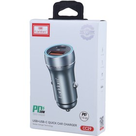 تصویر شارژر فندکی ارلدام مدل ES-CC29 ظرفیت ۳۰ وات فست شارژ 
