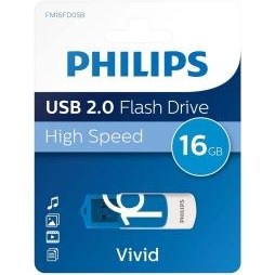 تصویر فلش مموری USB 2.0 فیلیپس مدل Philips Vivid ظرفیت 16 گیگابایت Philips Vivid 16GB USB 2.0 Flash Memory