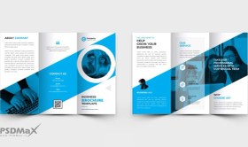 تصویر بروشور تاشو سه لت تبلیغاتی 