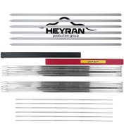 تصویر سیخ حیران جنس استیل مجموعه 24 عددی 58 سانتی به همراه جای سیخ 