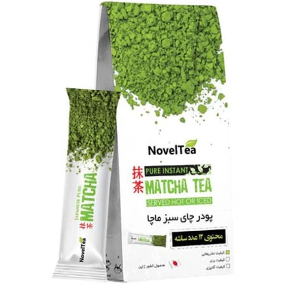 خرید و قیمت پودر چای تشریفاتی ماچا ساشه‌ای novel tea | ترب