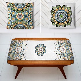 تصویر ست کوسن و رانر کد S27 سنتی