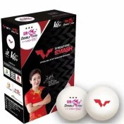 تصویر توپ دبل فیش اورجینال ورلد کاپ (wtt) 6 عددی Double Fish Table Tennis Ball World Cup