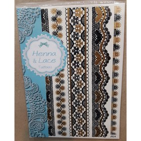 تصویر برچسب تاتو موقت هندی ، J824 