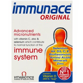 تصویر قرص ایمیونیس ویتابیوتیکس |۳۰ عدد|تقویت و بهبود کارکرد سیستم ایمنی بدن ا Vitabiotics Immunace 30 Tabs Vitabiotics Immunace 30 Tabs