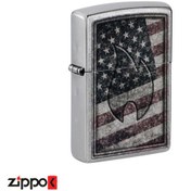 تصویر فندک اورجینال بنزینی زیپو مدل Zippo AMERICANA DESIGN 48180 207 AMERICANA DESIGN