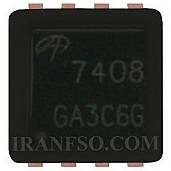 تصویر آی سی لپ تاپ Mosfet AON7408_N30V18A DFN3x3 