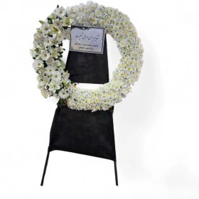 تصویر تاج گل تسلیت گرد 