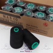 تصویر دوک نخ خیاطی بسته ۱۲ عددی رنگ مشکی و سفید 