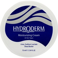 تصویر کرم مرطوب‌کننده هیدرودرم Hydroderm حاوی شی باتر حجم 75 میلی‌لیتر 