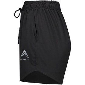 تصویر شلوارک ورزشی زنانه رادیس فیت مدل SH001-Eco - مشکی - XXL 