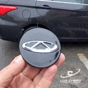 تصویر کاپ رینگ مشکی براق چری (بسته ۴ عددی) 