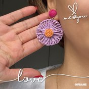 تصویر گوشواره یاسی حصیری 