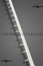 تصویر چوب پرده مینیمال ساده فلزی همراه لوازم برش در ابعداد مورد نیاز - 1.10cm 