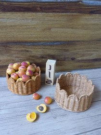 تصویر سبد گلبرگ حصیری راح 