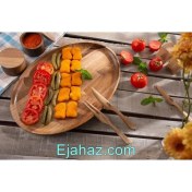 تصویر دیس چوبی آماهوم بیضی 