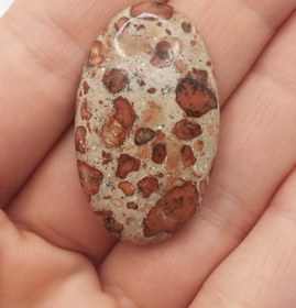 تصویر نگین جاسپر پلنگی کد N067 