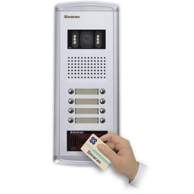 تصویر پنل دربازکن سیماران فراز کارتی 1 تا 8 واحدی مدل VFEC8D-N Simaran Faraz card door opener panel 1 to 8 units model VFEC8D-N