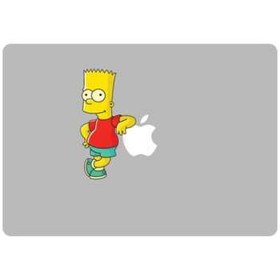 تصویر برچسب تزئینی ونسونی مدل Simpson Stand مناسب برای مک بوک 