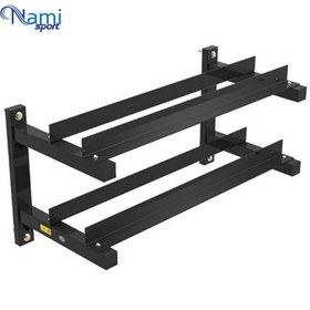 تصویر رک دمبل دیواری خانگی 2 طبقه Home wall کد kv1233 2-story home wall dumbbell rack Home wall