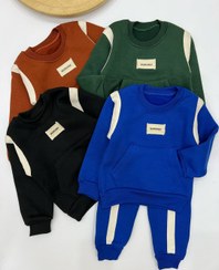 تصویر بلوزشلوار پسرانه توکرکی ضخیم Matching blouse and pants set