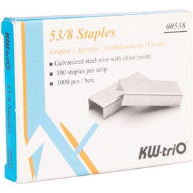 تصویر سوزن منگنه کی دبلیو تریو سایز KW-trio 53/8 A4 size matte super bind cover, pack of 80