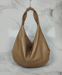 تصویر کیف زنانه بزرگ چرم موکا 