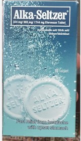 تصویر قرص جوشان آلکا سلتزر ۱۰ عددی 