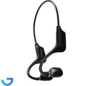 تصویر هدفون بلوتوث پرومیت مدل RIPPLE با امکان پخش صدا از استخوان صورت - رنگ مشکی AudioConduct® Endurance Wireless Headphone- Black