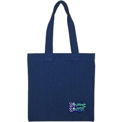 تصویر توتبگ جین سورمه ای هیچ 