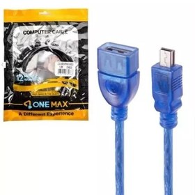 تصویر کابل USB به MINI USB برند One Max طول 30سانتی متر 5PIN USB CABLE ONEMAX 30CM