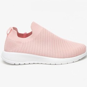 تصویر کفش ورزشی دخترانه با جزئیات مش و بدون بند برند oaklan by shoexpress Girls Mesh Detail Slip-On Sports Shoes