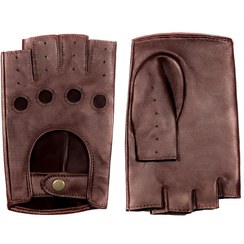 تصویر دستکش چرم نیمه انگشتی مدل رانندگی پانچی 1079 ا Half-fingered leather gloves, driving model, Punchy 1079 Half-fingered leather gloves, driving model, Punchy 1079