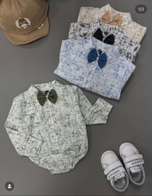 تصویر رامپر پاپیون پسرانه ۱۳۳ - سبز / 4 