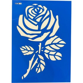 تصویر شابلون طرح گل رز کد TS1543BB 