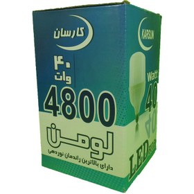 تصویر لامپ کم مصرف 40 وات کارسان مدل 40 پایه E27 