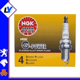 تصویر شمع موتور خودرو سوزنی پایه بلند ان ج ک مناسب 206 تیپ 5 5018 GPOWER (یک بسته 4 عددی) ا NGK spark plug co gpower 5018 NGK spark plug co gpower 5018
