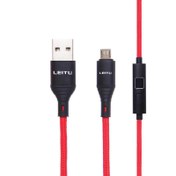 تصویر کابل تبدیل USB به Micro USB لیتو (Leitu) مدل Ld-24 به طول 1m 