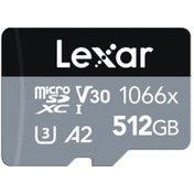 تصویر کارت حافظه لکسار مدل 1066X ظرفیت ۵۱۲ گیگابایت کلاس A2 UHS-I U3 