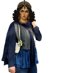 تصویر جلیقه ابریشمی سوزندوزی 