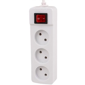 تصویر چند راهی 3 خانه برق ساکو با کابل 5 متری 1143110 Saco 1143110 5m 3 Way Power Strip