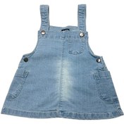 تصویر سارافون جین پیشبندی آبی روشن دخترانه نوزاد و کودک گپ 