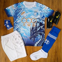 تصویر کیت 6 تیکه فوتبالی پسرانه استقلال طرح دراگون Esteghlal F.C.