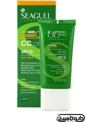 تصویر کرم ضد آفتاب آکنه پرو رنگی سی گل مدل cc حجم 40 میلی لیتر Seagull ACN Pro CC Cream For Oily Skin 40 ml