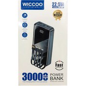 تصویر پاور بانک 22.5 وات ویکو مدل WP-33 ظرفیت 30000 میلی آمپر ساعت Wicco WP-33 30000mAh 22.W Power Bank