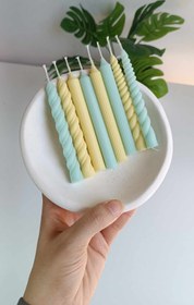 تصویر قالب 4 تایی شمع قلمی 