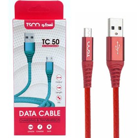 تصویر TSCO TC 50 2.1A 1m MicroUSB Cable 